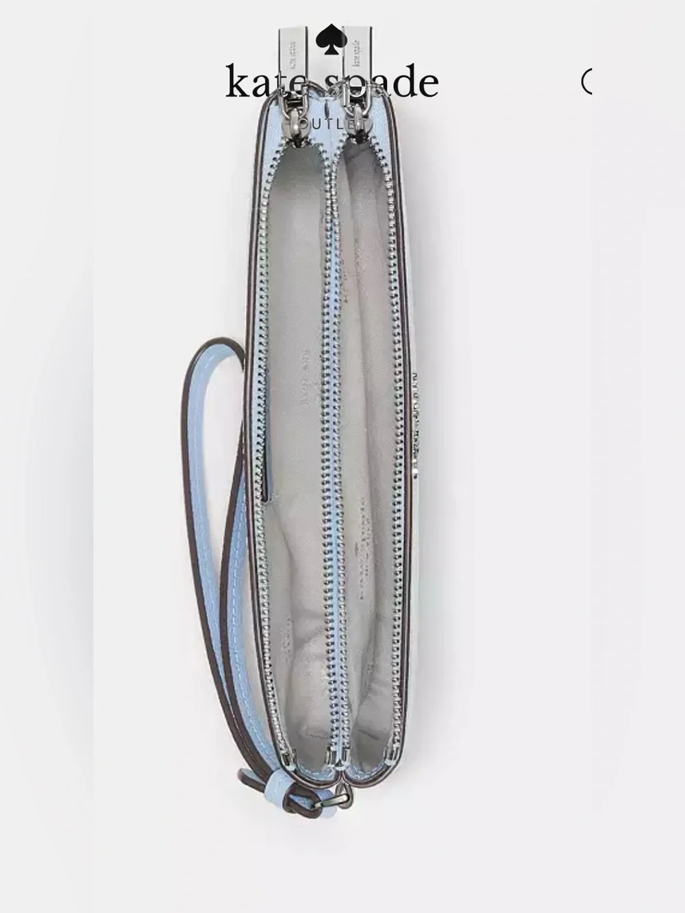 Kate Spade New York L-Zip Leather Wristlet